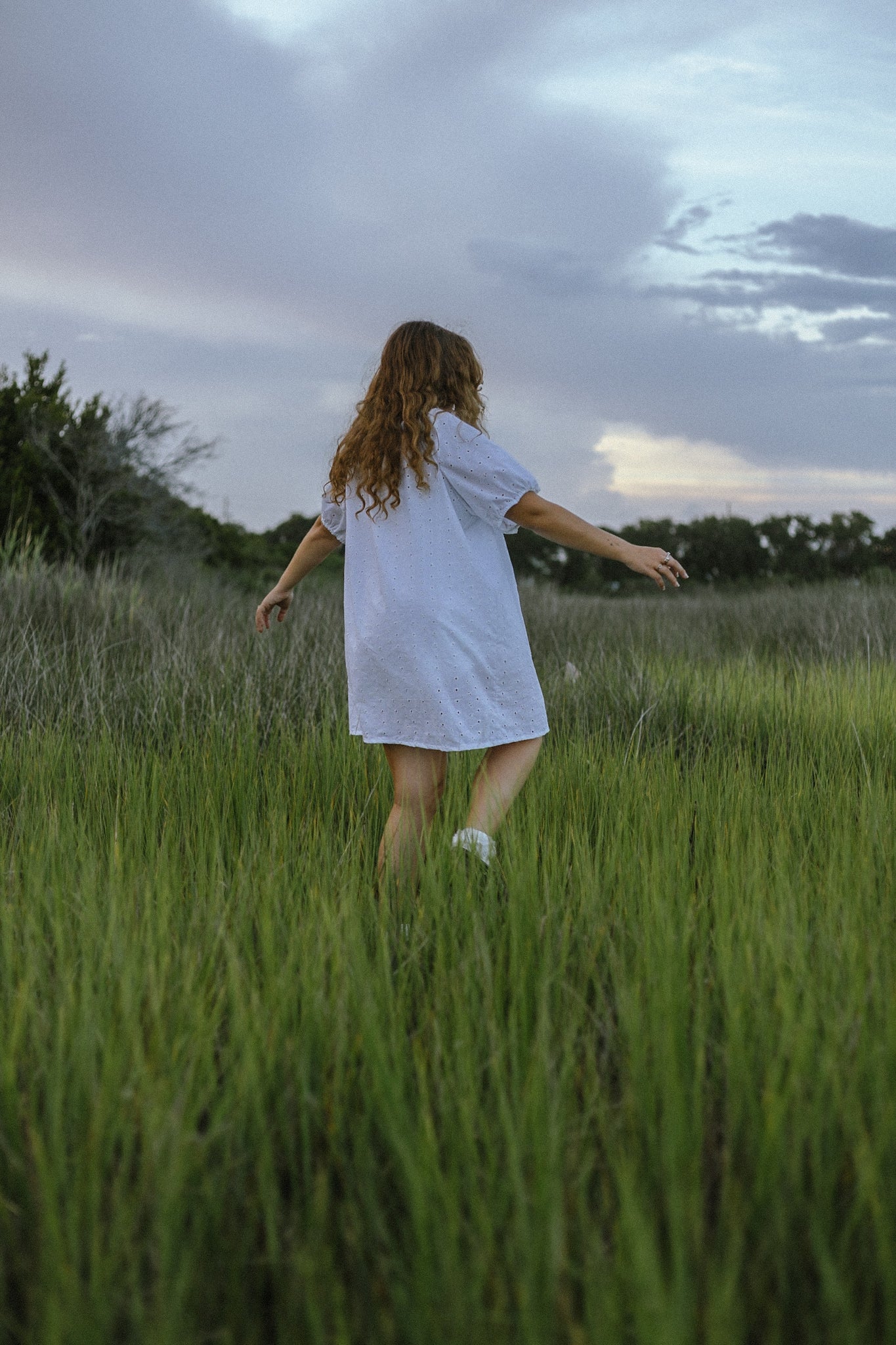 Egret Babydoll dress